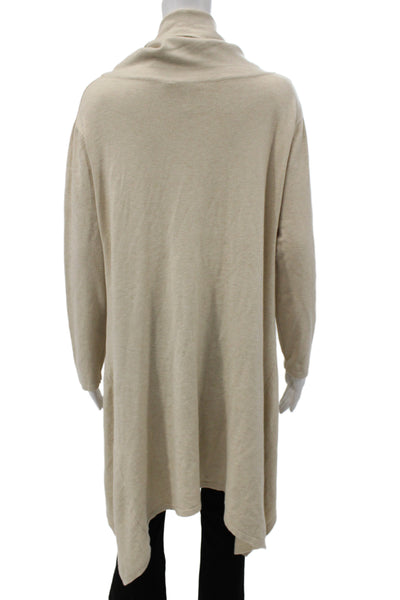Sophy Curson Unisex Beige Turtleneck Long Sleeve Pullover Sweater Size XL