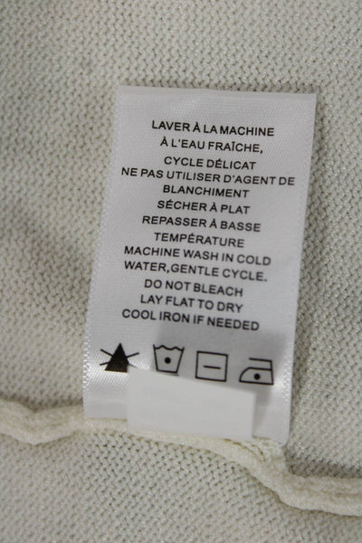 Renuar Womens White Basic Sleeveless Tank Size L