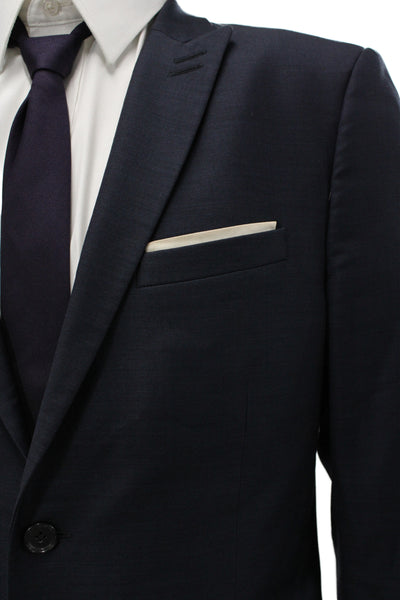 The Kooples Mens Dark Blue 2 Piece Wool Blazer Collared Button Size 48