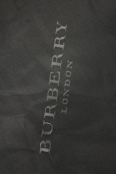 Burberry London Mens Suit Jacket Dark Gray Virgin Wool Blend Collared Size 50