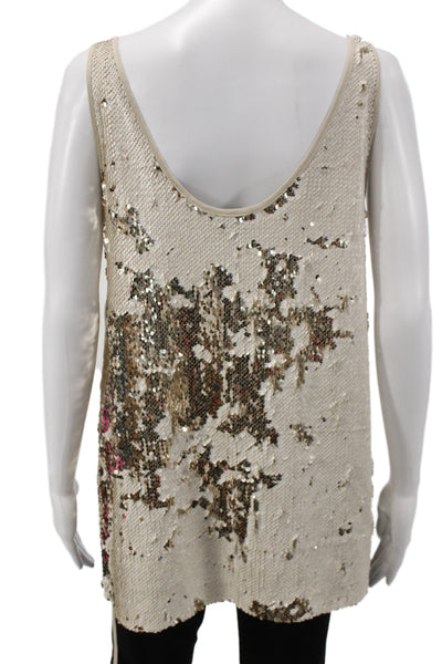 Rachel Comey Women Tunic Tank Beige Sleeveless Size 0