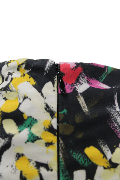 3.1 Phillip Lim Womens Black Floral Maxi Dress Cotton Size 12