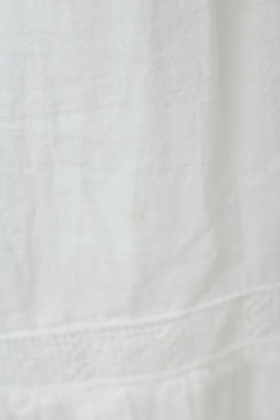 Xirena Women Maxi Sundress V-Neck Cotton White Drawstring Size L