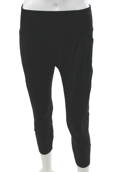 Lululemon Womens Black Capri Leggings Nylon Size 10