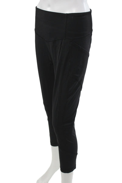 Lululemon Womens Black Capri Leggings Nylon Size 10