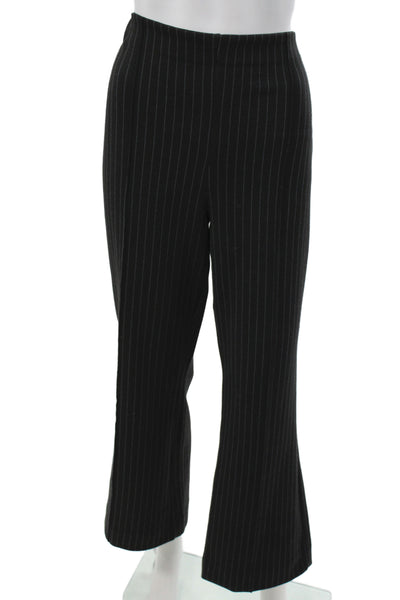 Maeve Anthropologie Womens Dress Pants Black Striped Size L