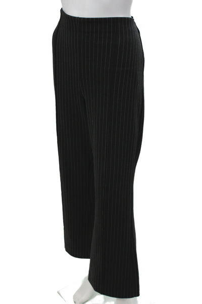 Maeve Anthropologie Womens Dress Pants Black Striped Size L