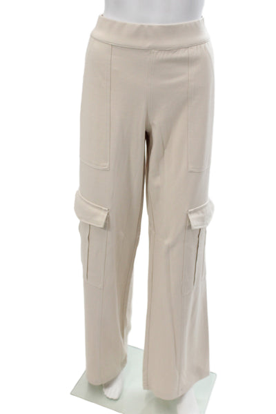 Sanctuary Womens Cargo Pants Beige Rayon Nylon Spandex Solid 32 Inseam Size L