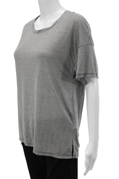 Project Social T Womens Basic Gray Short Sleeve T-Shirt Size M