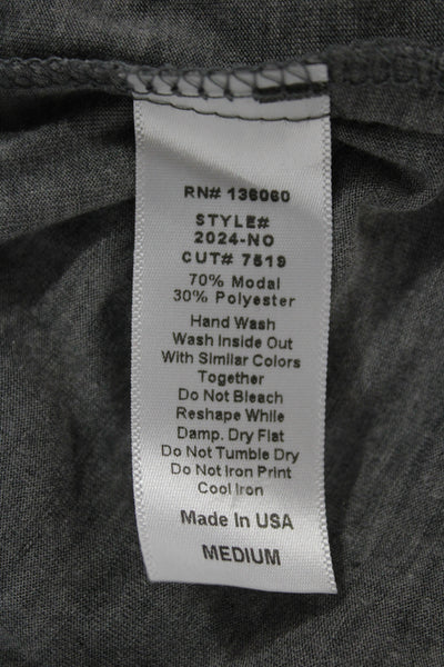 Project Social T Womens Basic Gray Short Sleeve T-Shirt Size M