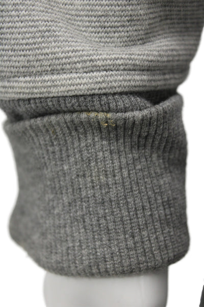 Lululemon Womens Full Zip Hoodie Gray Cotton High Neck Long Sleeve Size 12