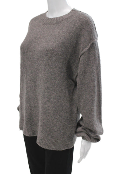 Xirena Unisex 100% Cashmere Dark Gray Pullover Sweater Crew Neck Size S