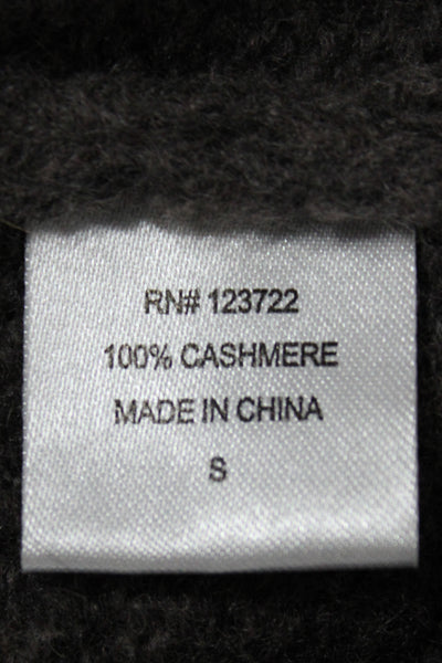 Xirena Unisex 100% Cashmere Dark Gray Pullover Sweater Crew Neck Size S