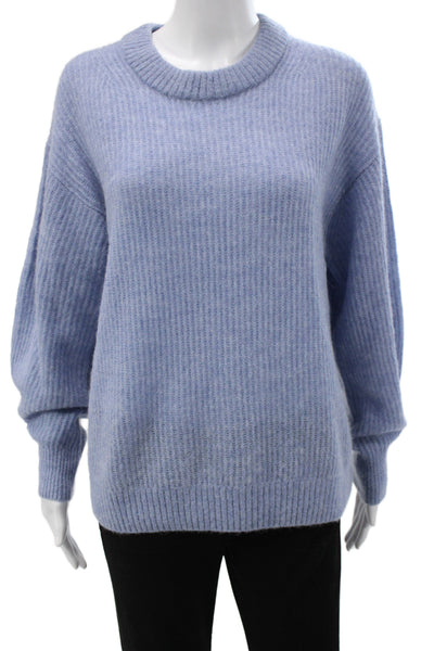 Everlane Unisex Light Blue Crew Neck Pullover Sweater Long Sleeve Size M