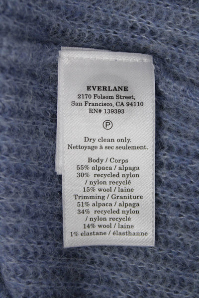 Everlane Unisex Light Blue Crew Neck Pullover Sweater Long Sleeve Size M