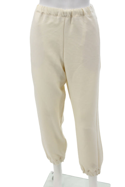 Xirena Women Jogger Sweatpants Beige 78% Polyester 19% Viscose Size M