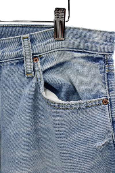 Etica Unisex Wide-Leg Light Blue High Rise Jeans Size 31