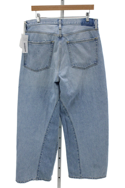 Etica Unisex Wide-Leg Light Blue High Rise Jeans Size 31