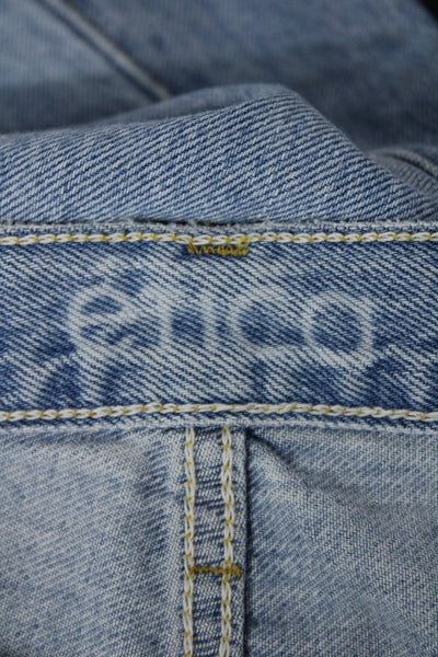 Etica Unisex Wide-Leg Light Blue High Rise Jeans Size 31
