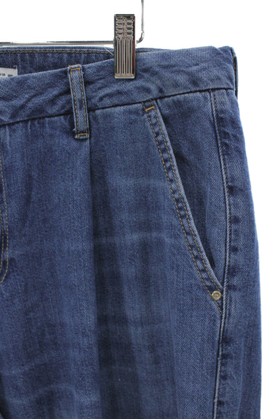 Zara Unisex Wide-Leg Jeans Blue Size 8