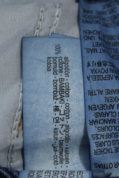 Zara Unisex Wide-Leg Jeans Blue Size 8