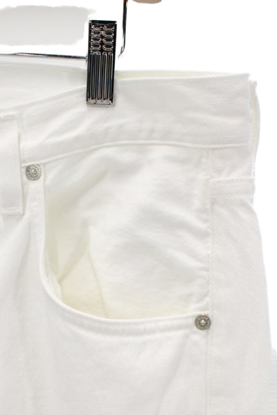 Citizens of Humanity Unisex White Straight Jeans Size 32
