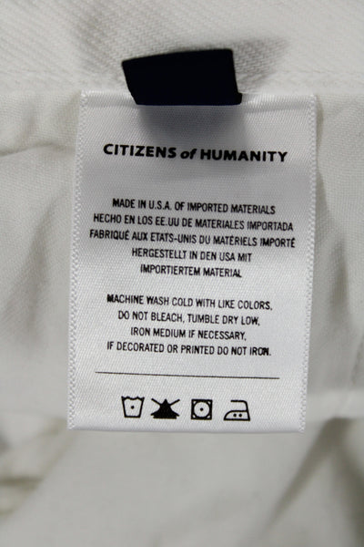 Citizens of Humanity Unisex White Straight Jeans Size 32