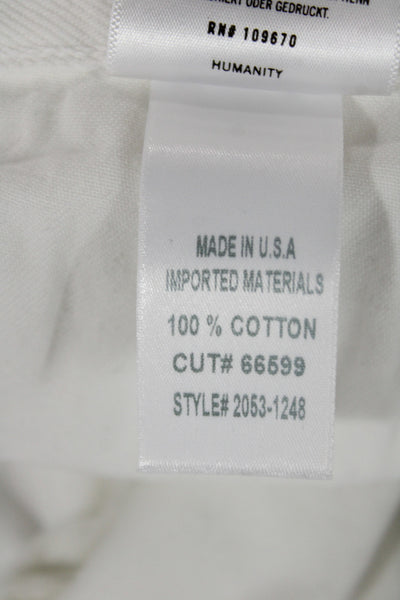 Citizens of Humanity Unisex White Straight Jeans Size 32