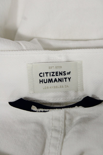 Citizens of Humanity Unisex White Straight Jeans Size 32