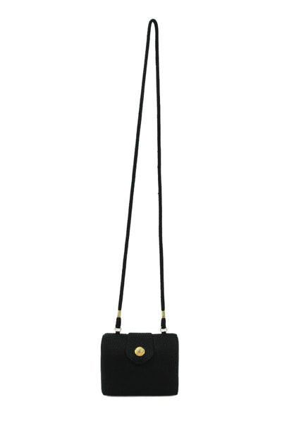 Jim Thompson Womens Spotted Mini Shoulder Bag Black