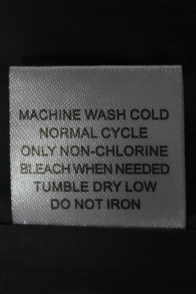 41 Hawthorn Womens Quilted Sleeveless High Neck Vest Black Polyester Size S
