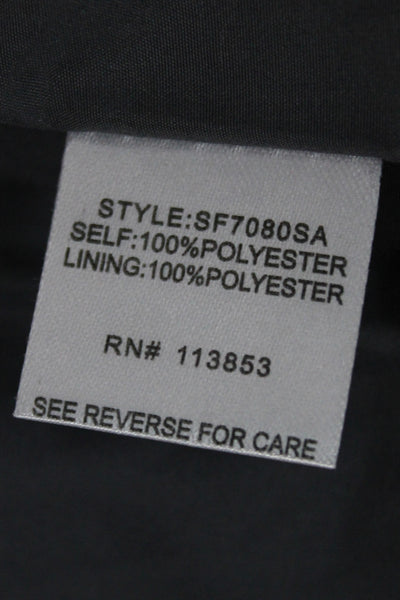 41 Hawthorn Womens Quilted Sleeveless High Neck Vest Black Polyester Size S