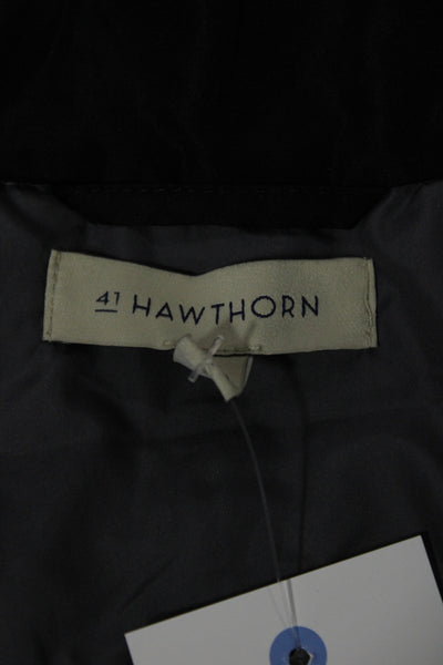 41 Hawthorn Womens Quilted Sleeveless High Neck Vest Black Polyester Size S