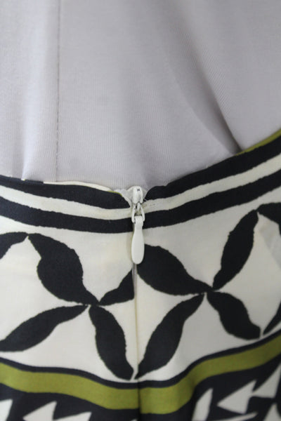 Zara Women Maxi Wrap Skirt Beige Geometric Cotton Polyester Size S