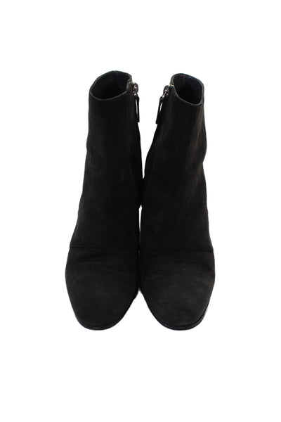 Manolo Blahnik Womens Suede  Ankle Boot Brown Size 6