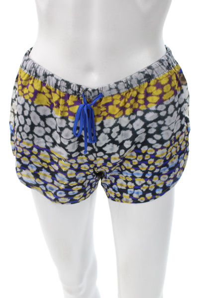 Clover Canyon Unisex Blue Drawstring Polyester Art Shorts Size XS