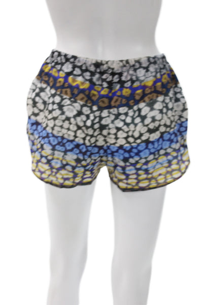 Clover Canyon Unisex Blue Drawstring Polyester Art Shorts Size XS