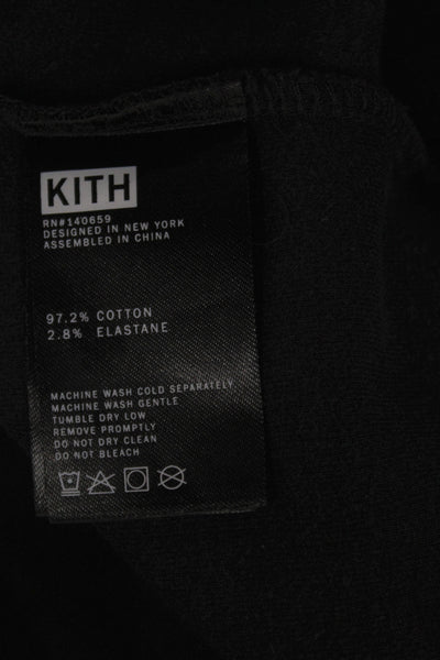 Kith Womens Cropped Tank Square Neck Sleeveless Black Size XS