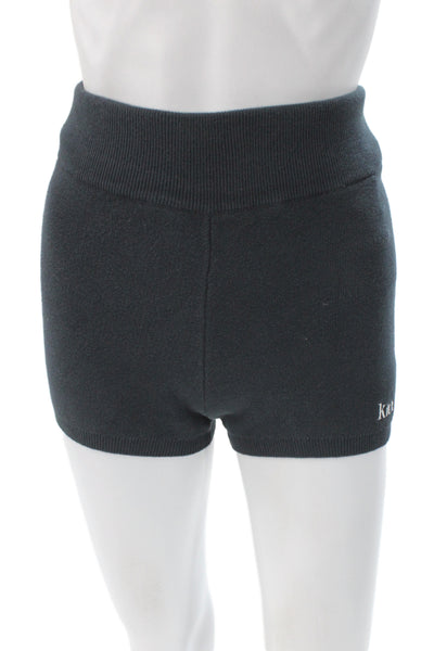 Kith Unisex Sweat Shorts Black 100% Cotton Designer Size XS