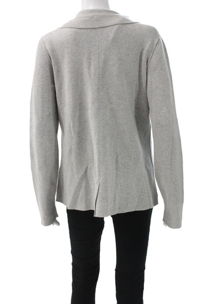 Banana Republic Unisex Long Sleeve Gray Cotton Polyester Blazer Size S