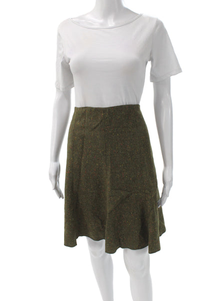 Cynthia Cynthia Steffe Women's Long Sleeves Two Piece Skirt Suit Green Size 14