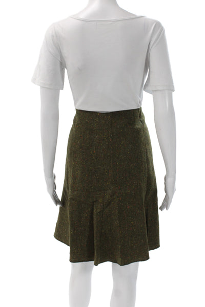 Cynthia Cynthia Steffe Women's Long Sleeves Two Piece Skirt Suit Green Size 14