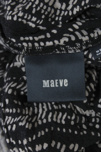 Maeve Anthropologie Women Black Sweater Dress Mock Neck Long Sleeve Size M