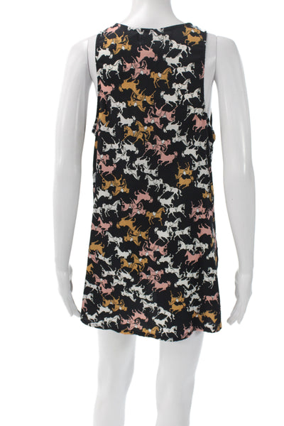 Porridge Anthropologie Women Polka Dot V-Neck Sleeveless Tunic Dress Size M