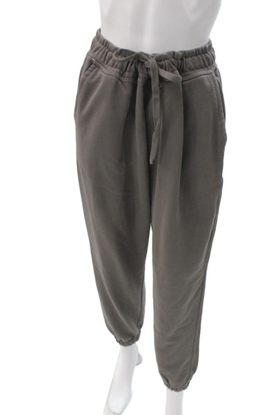 Zara Unisex Dark Gray Cotton Jogger Sweatpants Drawstring Size M