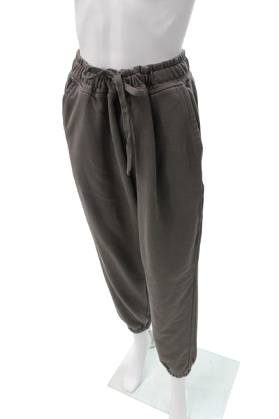 Zara Unisex Dark Gray Cotton Jogger Sweatpants Drawstring Size M