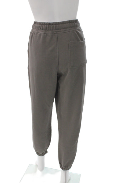 Zara Unisex Dark Gray Cotton Jogger Sweatpants Drawstring Size M