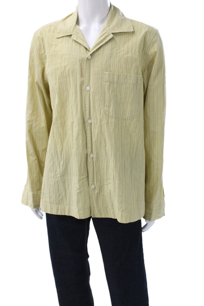 Zara Men's Long Sleeves Button Down Striped Shirt Size L