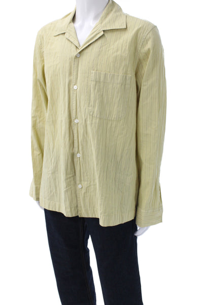 Zara Men's Long Sleeves Button Down Striped Shirt Size L