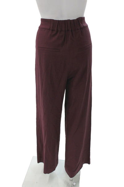 Veronica Beard Women Dress Pants Purple Cotton Linen Size 8